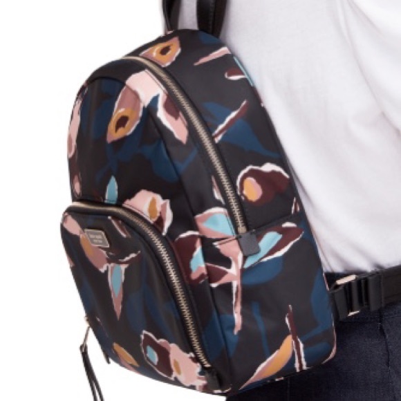 SOLD Kate Spade Medium Dawn Rose Nylon Backpack - Picture 2 of 3
